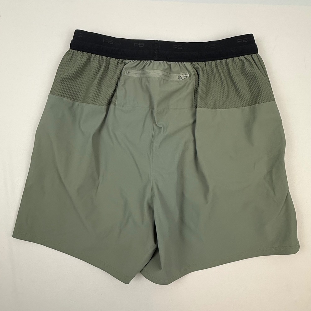 PB5Star Mens Olive Green 2-in-1 Athletic Training Shorts Size Large Pickleball - Picture 2 of 9